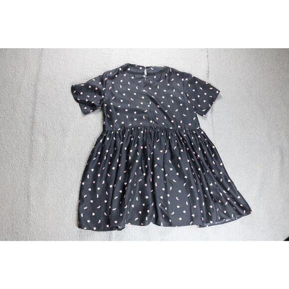 Vivetta Dress Womens M Multicolor Silk Heart Shoe Print Flared 40 Sheath Italy - Picture 4 of 11